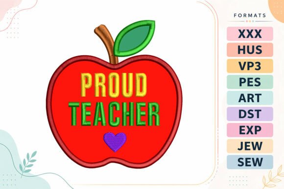Apple Back to School Applique