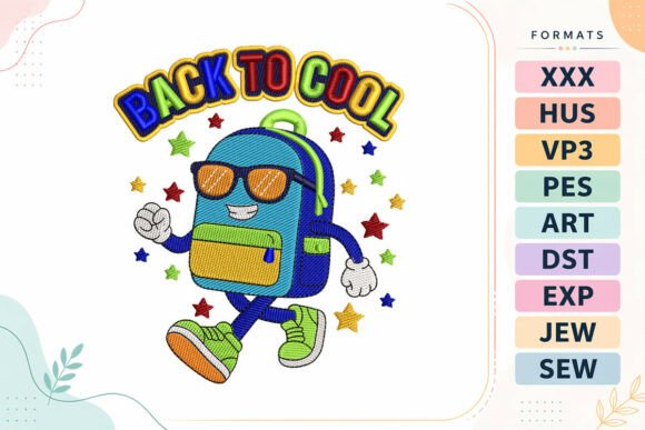 Back to School Backpack Embroidery Design Review