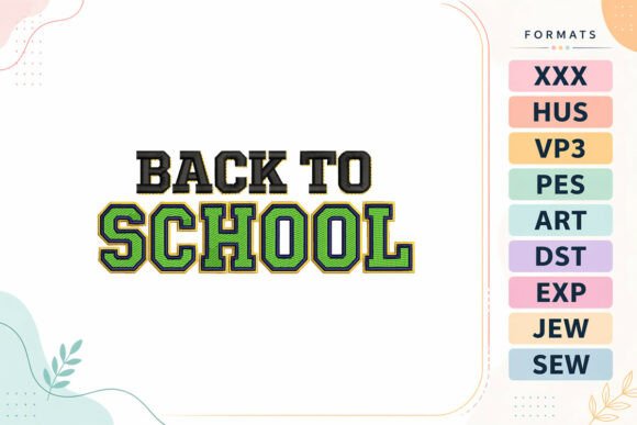 Back to School Quote: Embroidery Design Review for Etsy