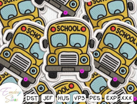 Classic Yellow School Bus Patch