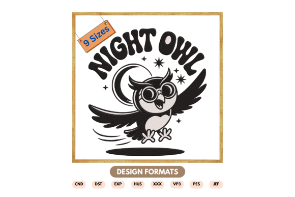 Owl Embroidery Design