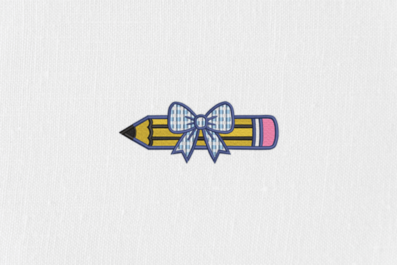 Pencil and Bow Back to School Embroidery Review