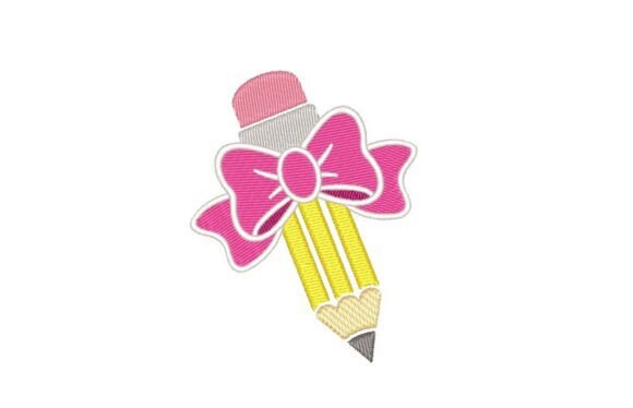 Pencil Machine Embroidery Design