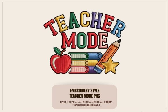 Teacher Mode Faux Embroidery PNG: Designer Review